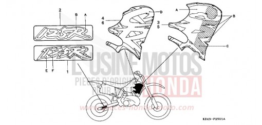 MARQUE (CR125RP/RR) CR125RP de 1993